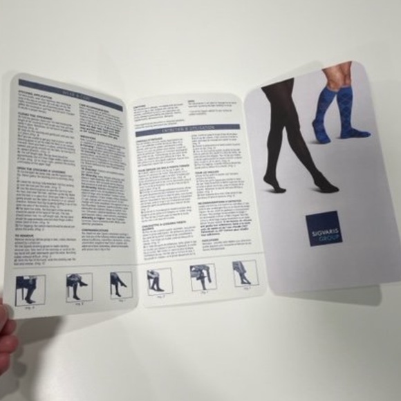 Sigvaris Women's Knee High Black 20-30mmHg Compression Socks. Two pairs.Size LS - Picture 9 of 9